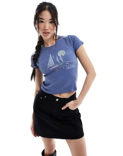 Hollister - T-shirt imprimé - Bleu - Hollister - Modalova