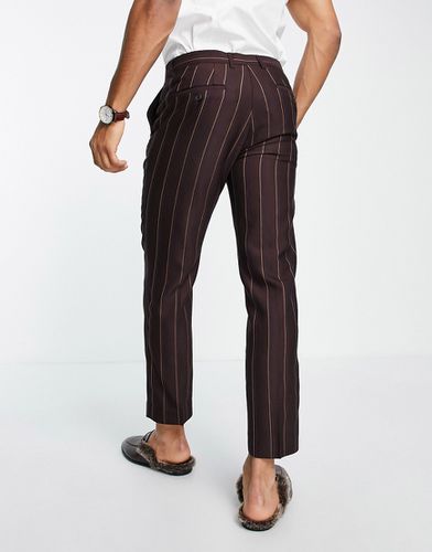 Pantalon de costume raccourci coupe slim - Harry Brown - Modalova