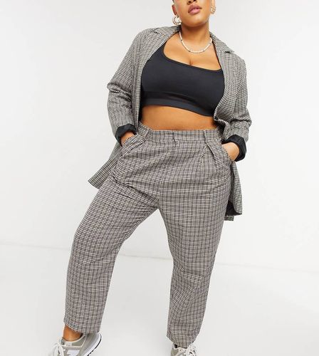 Pantalon carotte ajusté à carreaux Heritage - Heartbreak Plus - Modalova