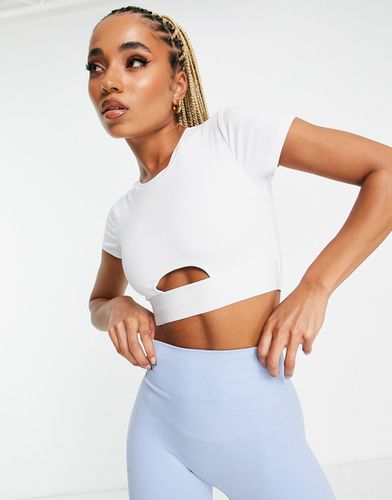 T-shirt crop top à découpe - Hiit - Modalova