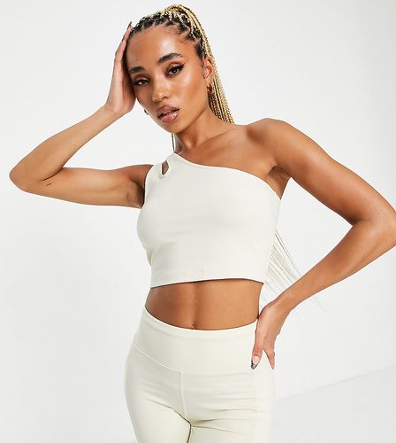 Crop top asymétrique - Taupe - Hiit - Modalova