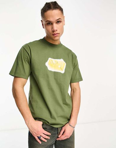 Gold Standard - T-shirt avec imprimé sur la poitrine - kaki - Huf - Modalova