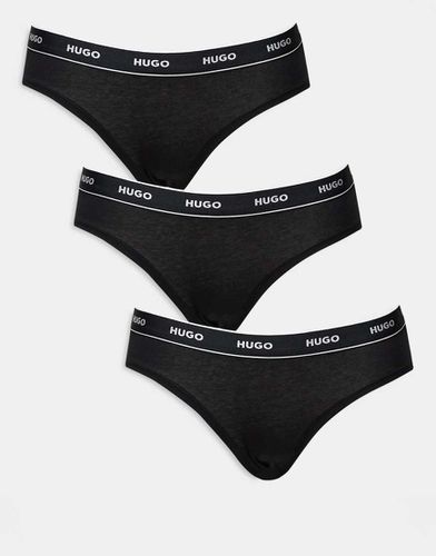 HUGO Bodywear - Lot de 3 culottes avec logo à la taille - Boss Bodywear - Modalova