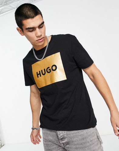 Dulive - T-shirt avec encadré doré - Hugo - Modalova