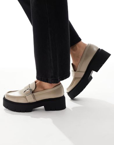 Mocassins  semelle chunky - Beige clair - Hugo Red - Modalova