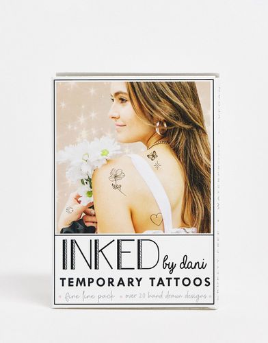 Fine Line - Lot de tatouages éphémères - Inked By Dani - Modalova
