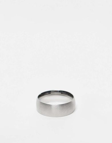 Bague en acier inoxydable brossé - Icon Brand - Modalova