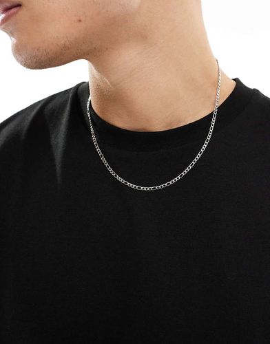 Collier chaîne 3 mm à mailles Figaro en acier inoxydable - Icon Brand - Modalova