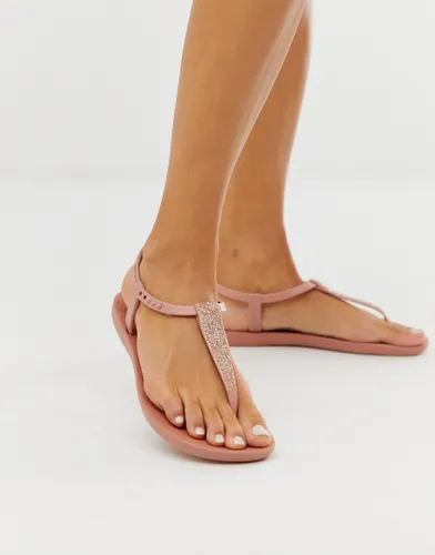 Sandales plates à effet scintillant style pop - Ipanema - Modalova