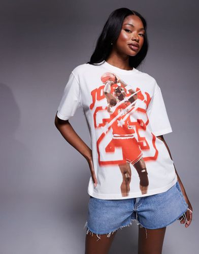 T-shirt  imprim graphique - Crme et rouge - Jordan - Modalova