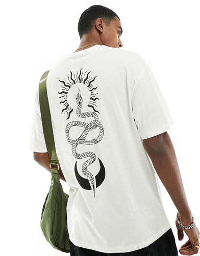 T-shirt oversize avec imprimé serpent au dos - Jack & Jones - Modalova
