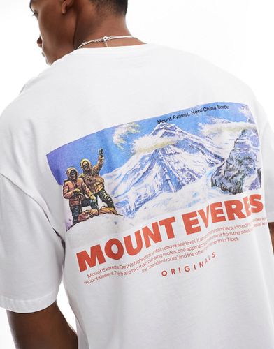 T-shirt coupe décontractée avec imprimé Everest au dos - Jack & Jones - Modalova