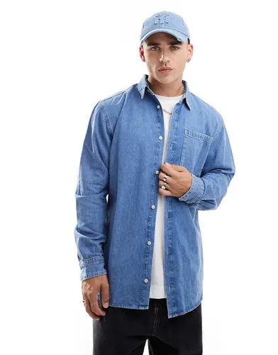 Chemise oversize en jean - moyen délavé - Jack & Jones - Modalova