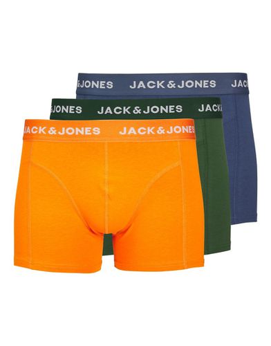 Lot de 3 boxers à taille ton sur ton - Multicolore - Jack & Jones - Modalova