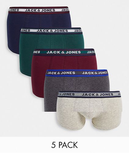 Lot de 5 boxers - Multicolore - Jack & Jones - Modalova