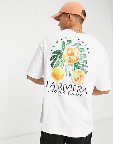 Originals - T-shirt oversize avec imprimé La Riviera - Jack & Jones - Modalova