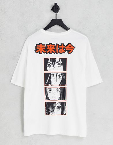 Originals - T-shirt oversize avec imprimé manga - Jack & Jones - Modalova
