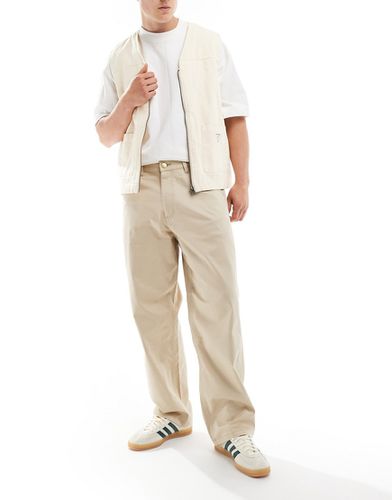 Pantalon chino large style ouvrier - Beige - Jack & Jones - Modalova