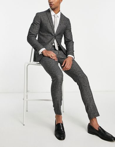 Pantalon de costume ultra slim en tweed de qualité supérieure - foncé - Jack & Jones - Modalova