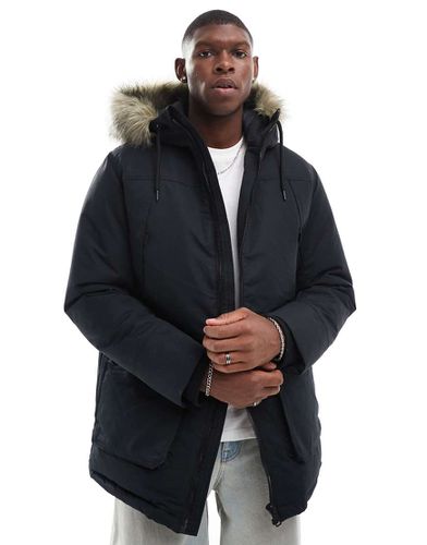 Parka avec capuche amovible en fausse fourrure - Jack & Jones - Modalova