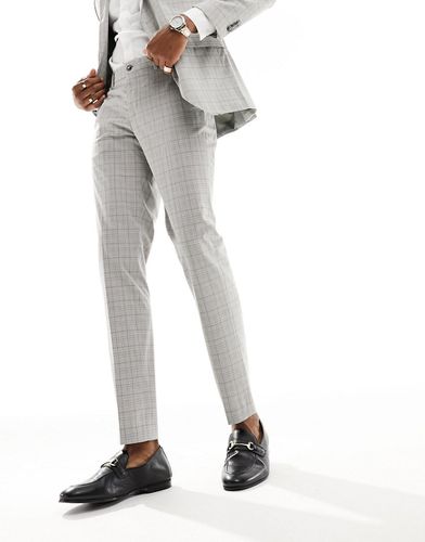 Premium - Pantalon de costume ajusté à carreaux - Beige - Jack & Jones - Modalova