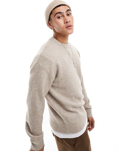 Pull épais doux - Beige - Jack & Jones - Modalova