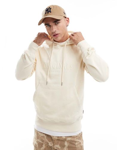 Sweat à capuche oversize à logo en 3D - cassé - Jack & Jones - Modalova