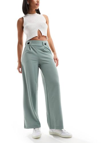 Pantalon ajusté coupe ample à taille haute - Sarcelle - Jdy - Modalova