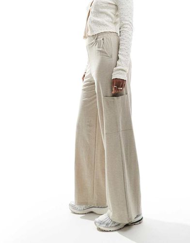 Pantalon texturé ample à poches cargo - Beige - Jdy - Modalova