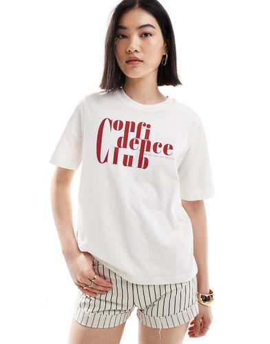 T-shirt coupe carrée à imprimé Confidence Club - Only - Modalova