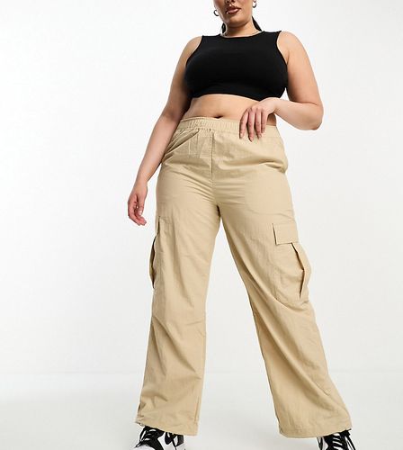 Pantalon parachute large - Beige - Only Curve - Modalova