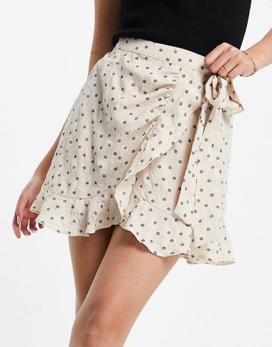 Mini-jupe portefeuille à imprimé floral - Only - Modalova