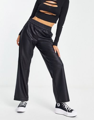 Pantalon droit en similicuir à taille élastique - Only - Modalova