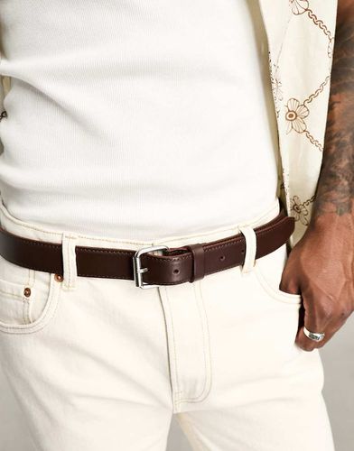 Ceinture élégante en cuir - Marron - Only & Sons - Modalova