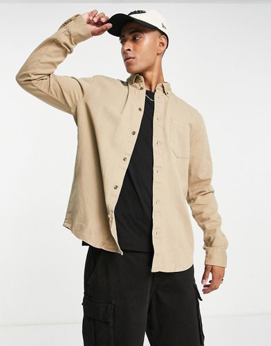 Chemise oversize en tissu épais - Beige - Only & Sons - Modalova