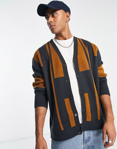 Gilet oversize en maille effet color block - Only & Sons - Modalova