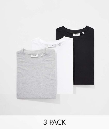 Lot de 3 t-shirts ultra oversize - Noir/blanc/gris clair - Only & Sons - Modalova