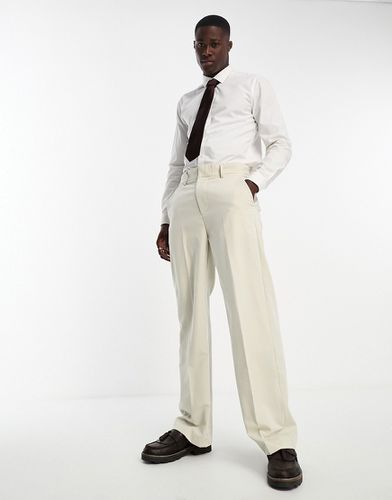 Pantalon de costume coupe ample - Beige - Only & Sons - Modalova
