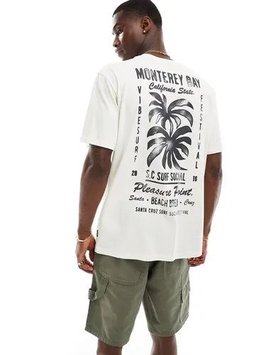 T-shirt décontracté à imprimé palmiers au dos - Noir - Only & Sons - Modalova