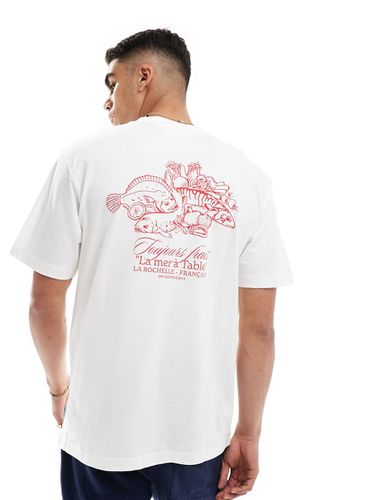 T-shirt décontracté avec imprimé Toujours Frais » au dos - cassé - Only & Sons - Modalova