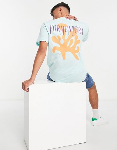 T-shirt oversize avec imprimé Formentera - Menthe - Only & Sons - Modalova