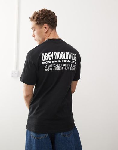 T-shirt à imprimé Worldwide Power & Equality - Obey - Modalova