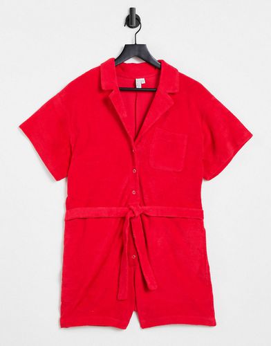 Combishort en coton à ceinture - - RED - Other Stories - Modalova