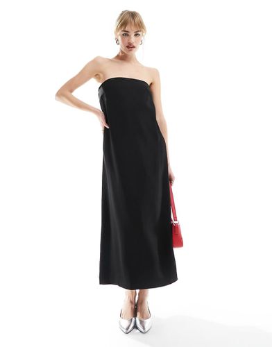 Robe droite longue sans bretelles - Noir - Other Stories - Modalova