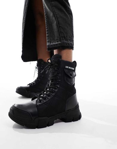 Bottines style trekking - Love Moschino - Modalova