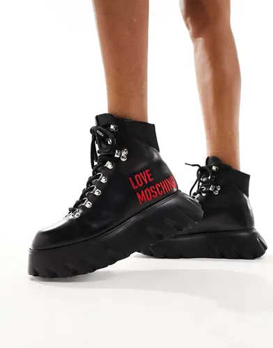 Bottines style trekking - Love Moschino - Modalova