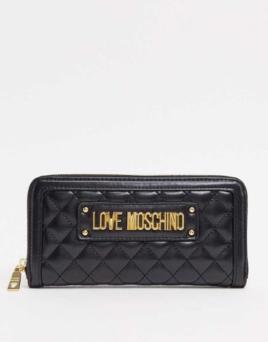 Grand porte-monnaie matelassé - Love Moschino - Modalova