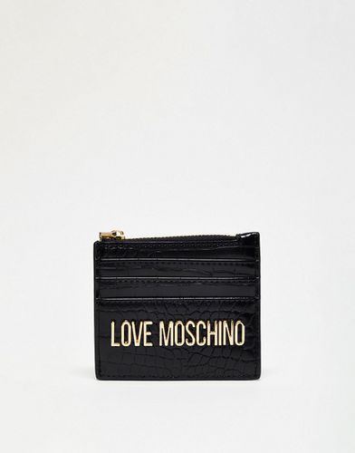 Porte-cartes - croco - Love Moschino - Modalova