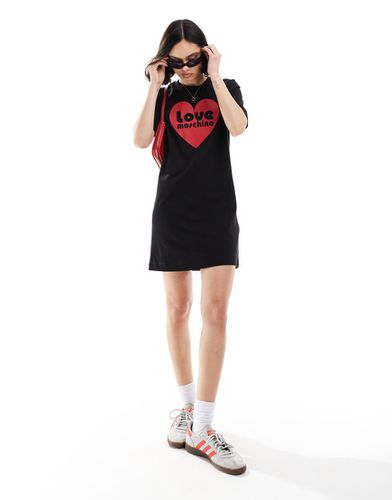 Robe t-shirt à logo caur - Love Moschino - Modalova