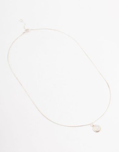 Collier en argent massif avec pendentif pierre de lune - Lovisa - Modalova